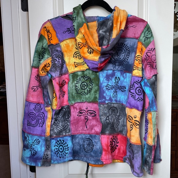 Kathmandu Tops Euc Kathmamdu Imports Zip Up Hoodie Poshmark